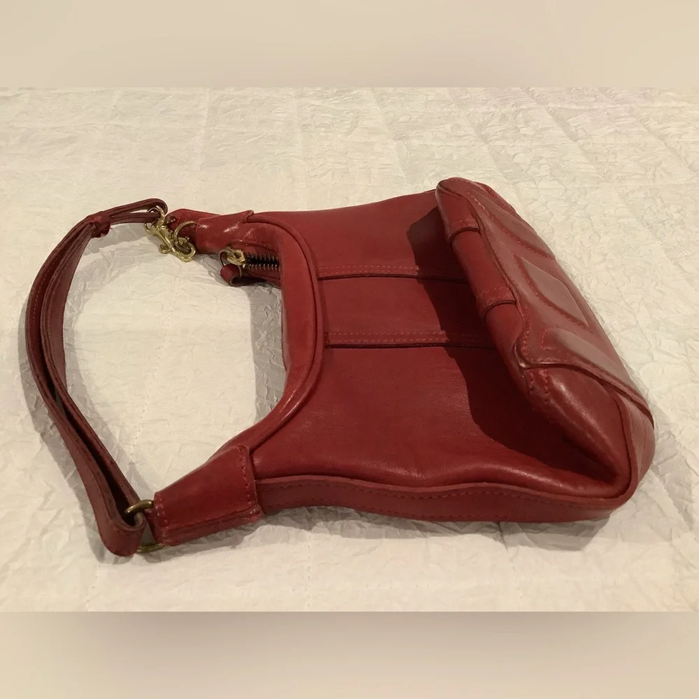 Coach Vintage Red Leather Amanda Bag